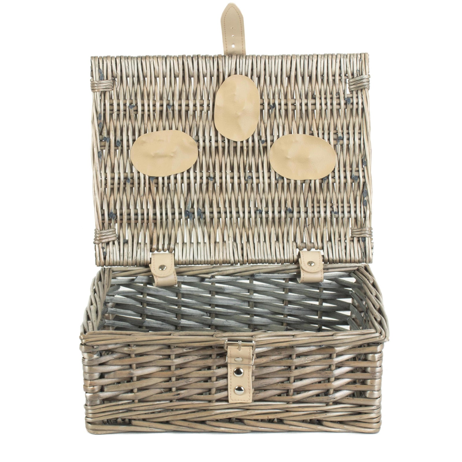 Wicker 25cm Antique Wash Split Willow Basket