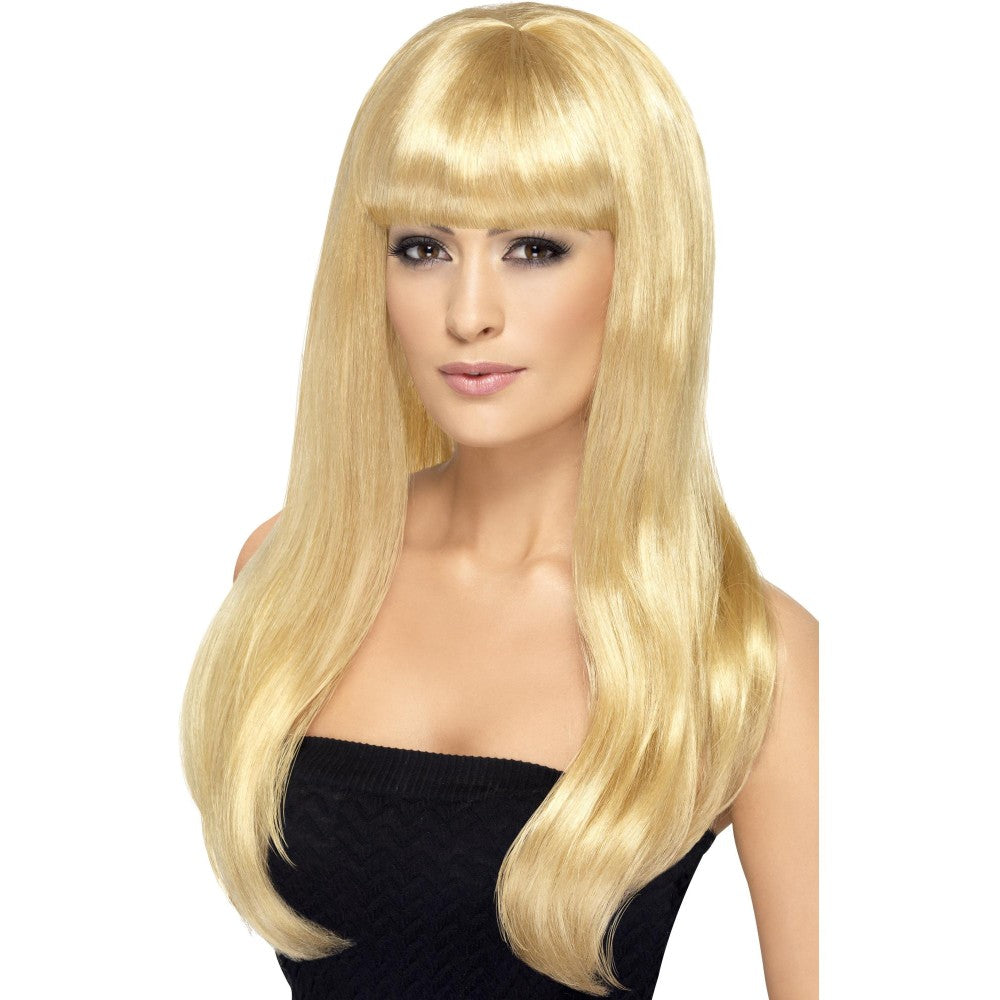 Babelicious Long Straight Wig With Fringe | Blonde
