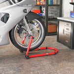 HOMCOM Motorcycle Stand, 390 Kg Front/rear Paddock Stand, Red
