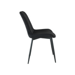 Amelia Velvet Comfort Dining Chairs | One Size | Black