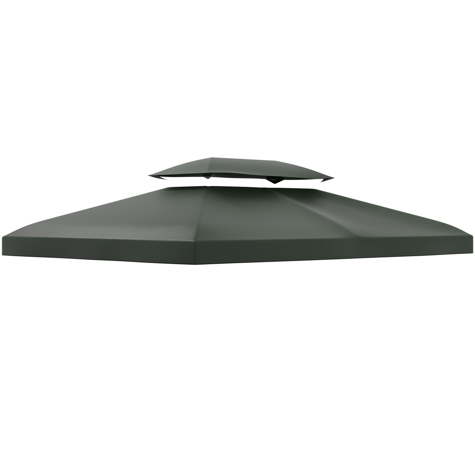 3x4m Gazebo Replacement Roof Canopy 2 Tier Top Uv Cover | Dark Gray
