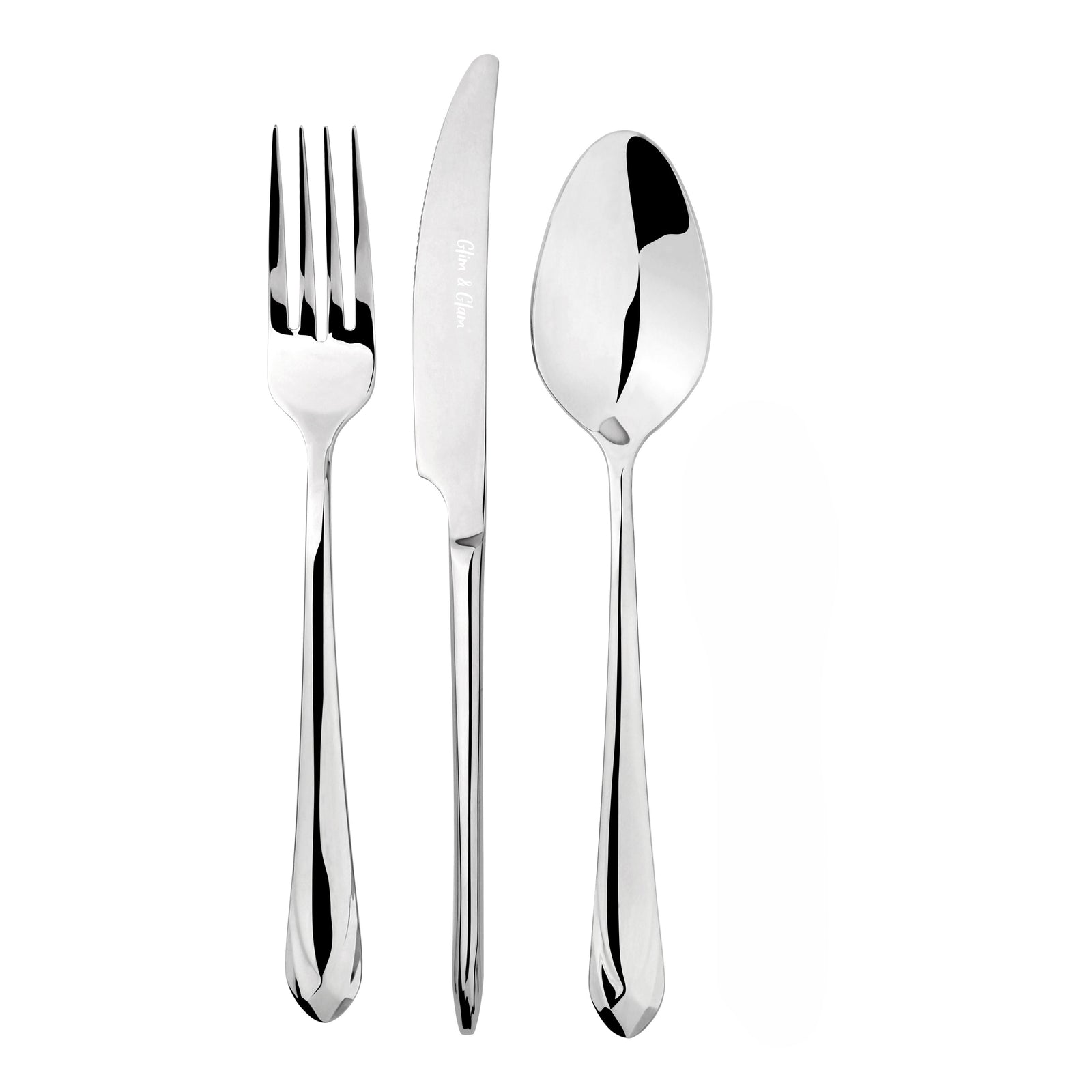 Cutlery Sets Stainless Steel 18/8 Catering Versailles | 12 Piece | Silver