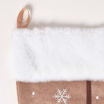 HOMESCAPES Reindeer Christmas Stocking