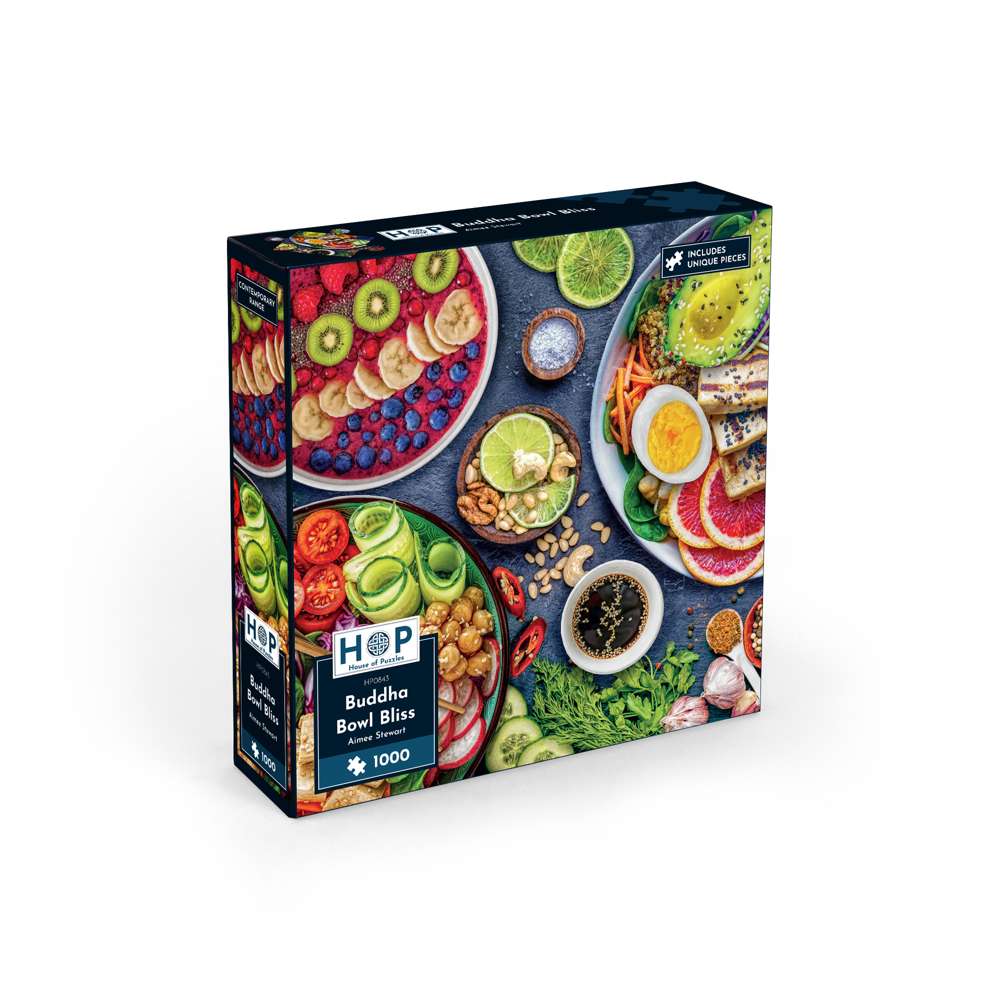 The House of Puzzles Buddha Bowl Bliss 1000 Piece Jigsaw Puzzle