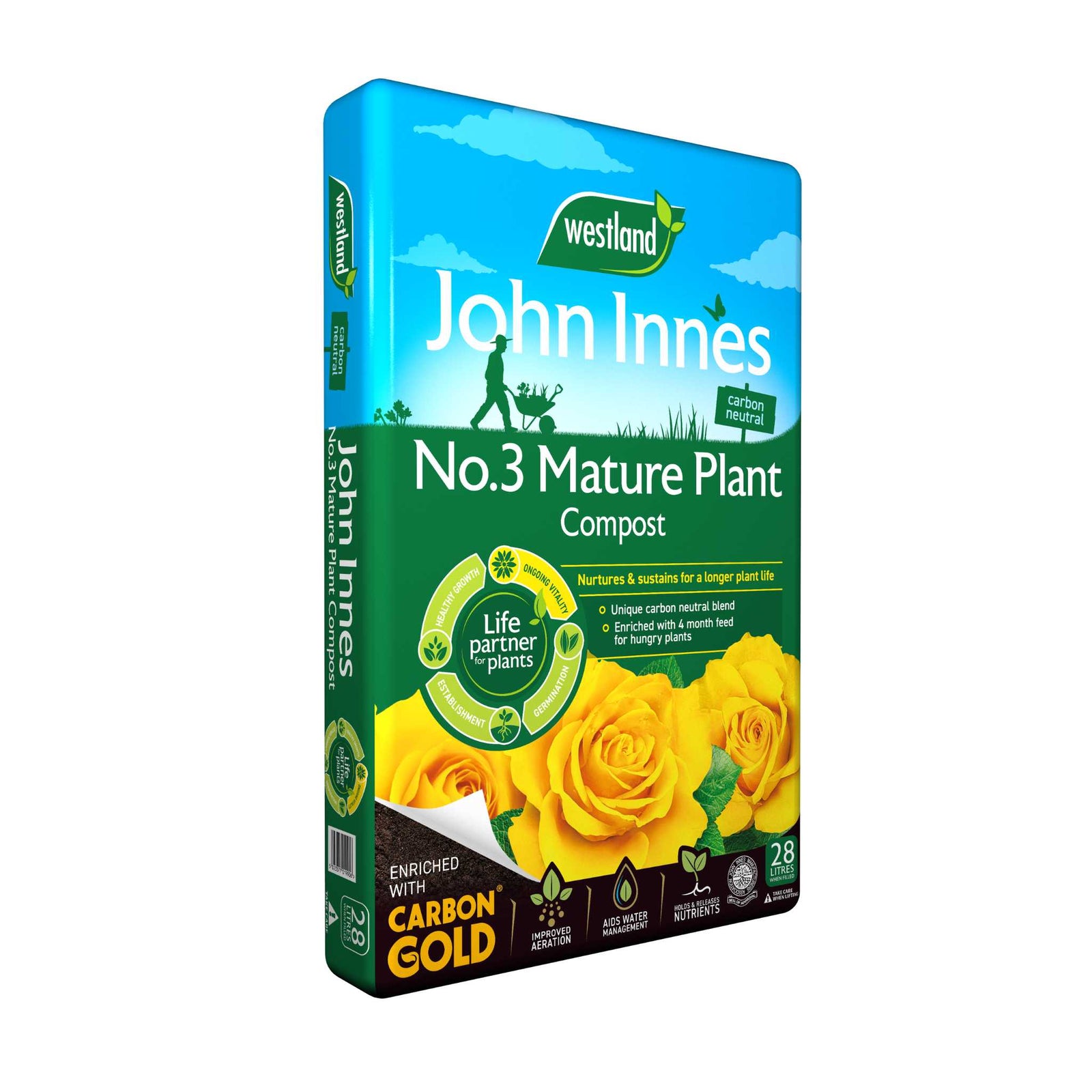 John Innes Peat Free No.3 Mature Plant Compost | 28l