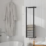 Modern Carbon Steel Wall Towel Rack With Hooks