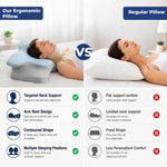 Lavio Contour Orthopedic Pillow Memory Foam Ergonomic Cervical Neck Pain Relief