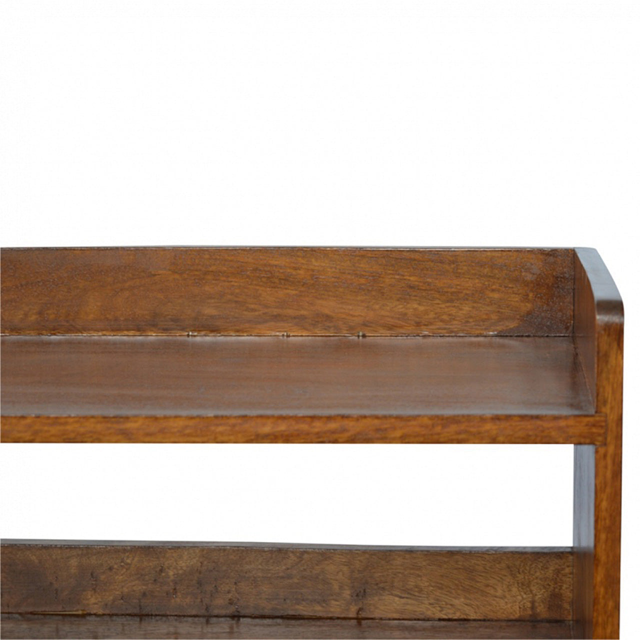 Solid Wood Chestnut Nordic Storage Bench