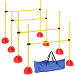 4 Piece Dog Agility Equipment With 4 Hurdle Bar For Jump Training