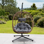 Aylesbury Swing Egg Pod Chair | Dark Gray