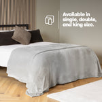 King Fleece Blanket - Misty Grey