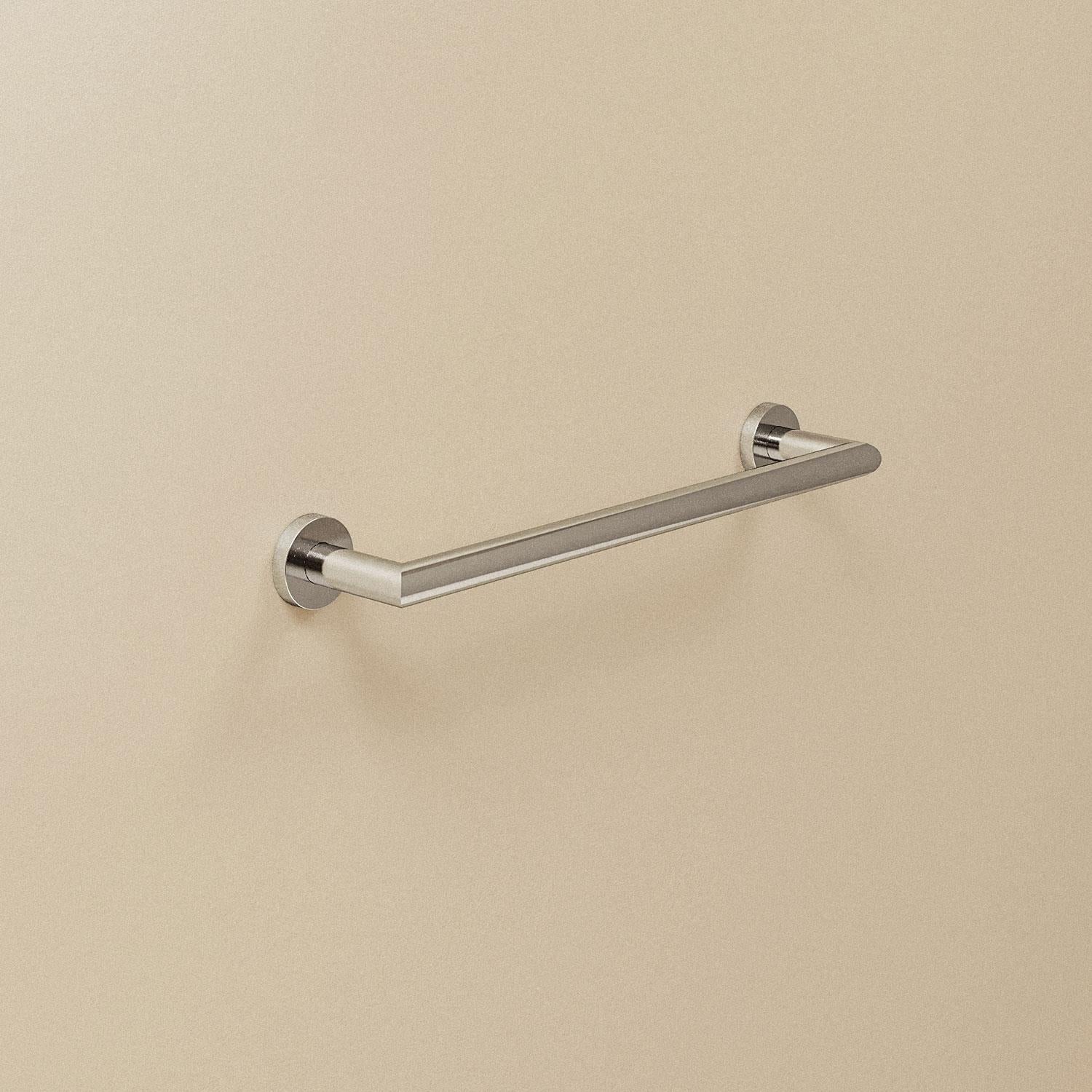 Towel Rail, Silver Gloss, Wall-mounted, 40 Cm. Collection Kubic