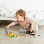1-10 Wooden Counting Puzzle Board - 78 Pieces