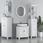 2-tier Bathroom Sink Cabinet, White