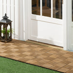 27 Pcs Brown Outdoor Flooring Tiles 30x30 Cm, 2.5㎡ Pack | Brown