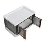 Double-door Collapsible Storage Organizer Box