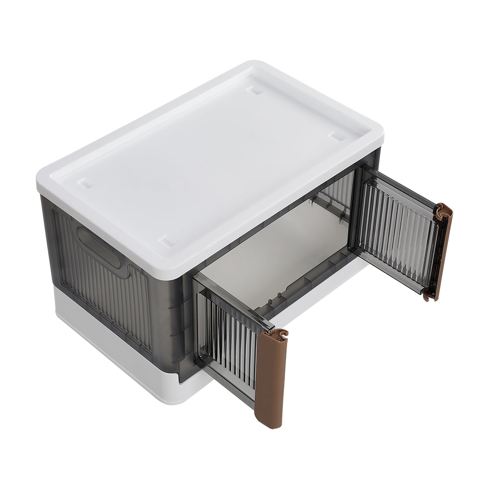 Double-door Collapsible Storage Organizer Box