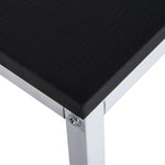 Computer Desk Laptop Table W/4-tier Bookshelf Metal Frame | Black