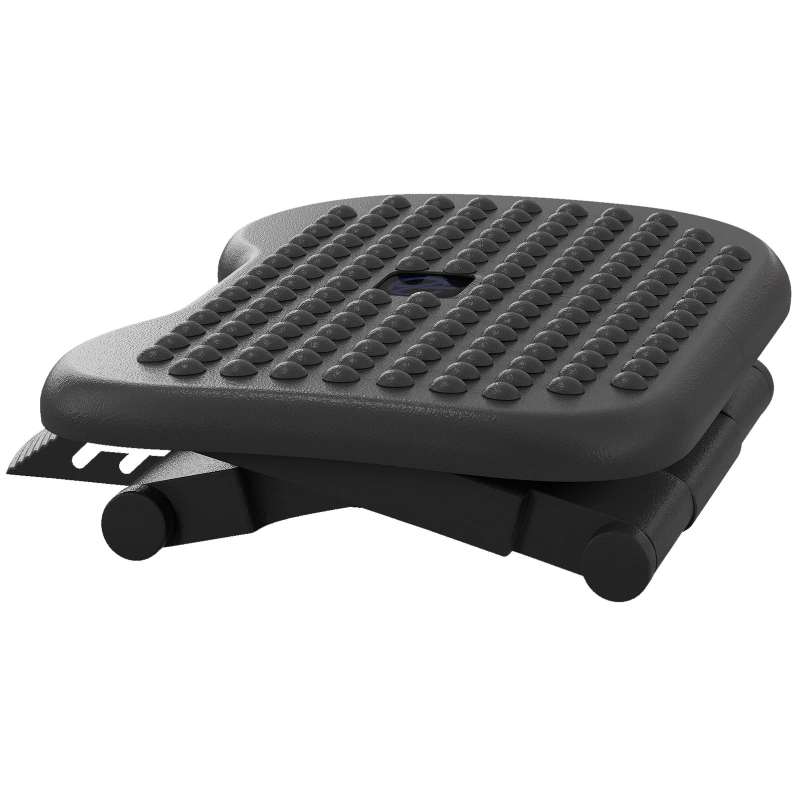 Foot Rest Adjustable Height And Angle Home Office Footstool | One Size | Black