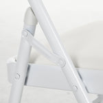 2 Pack Padded Folding Chairs, Cushioned | White