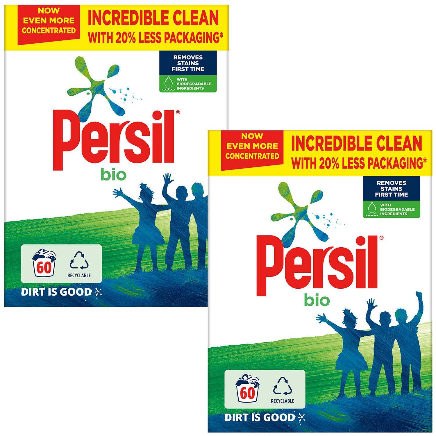 Bio Washing Powder With Biodegradable Ingredients, 60 Washes, 2pk
