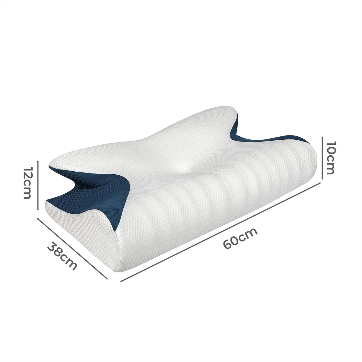 Lavio Cervical Contour Memory Foam Pillow Side Sleeper For Neck Pain Relief