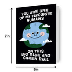 Favourite Human' Birthday Card Official Product