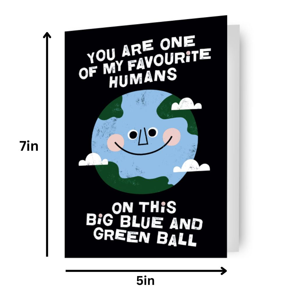 Favourite Human' Birthday Card Official Product