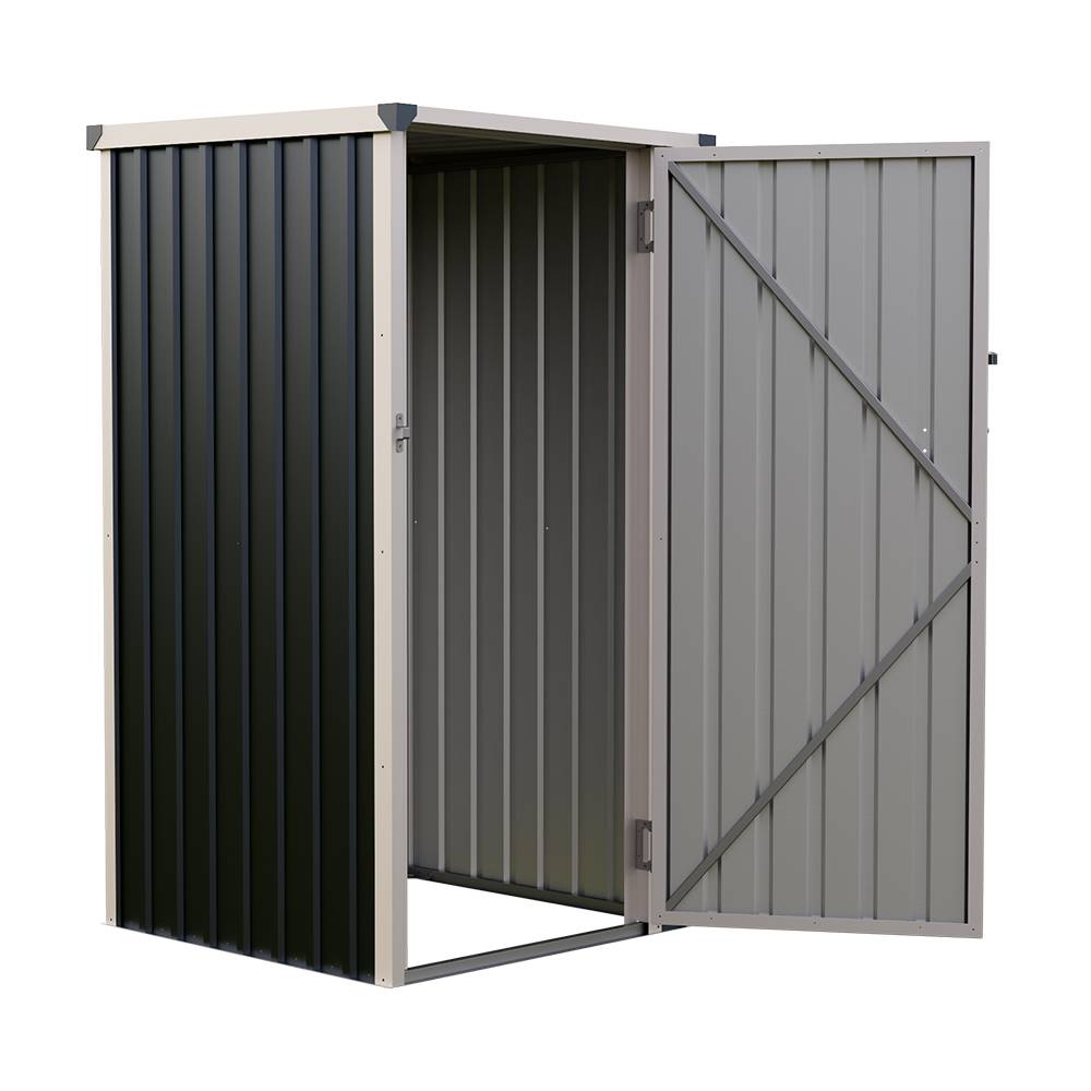3x3 Ft Pent Roof Garden Tool Shed With Lockable Door & Padlock