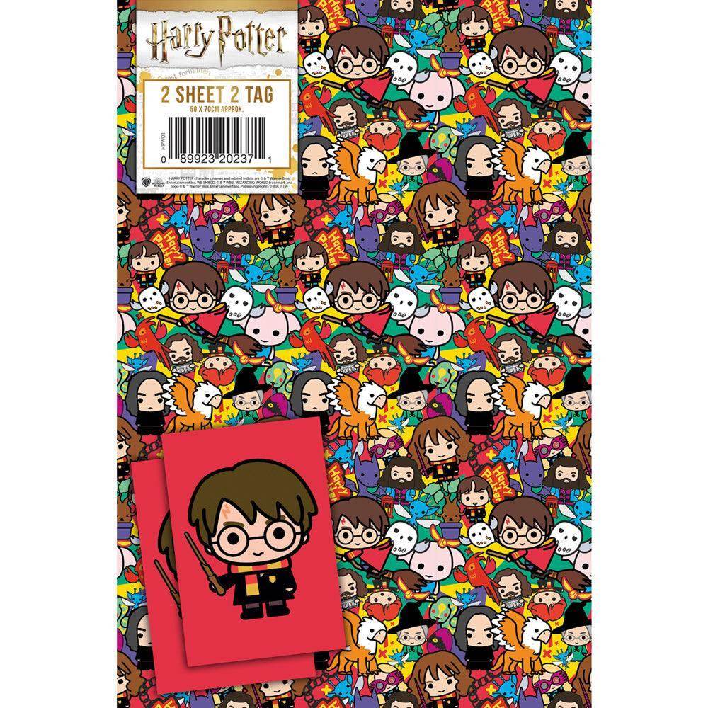 2 Sheets & 2 Tags Wrapping Paper