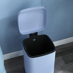 12/20l Kitchen Pedal Bin Metal Rubbish Bin Soft-close Lid | Large | Light Blue