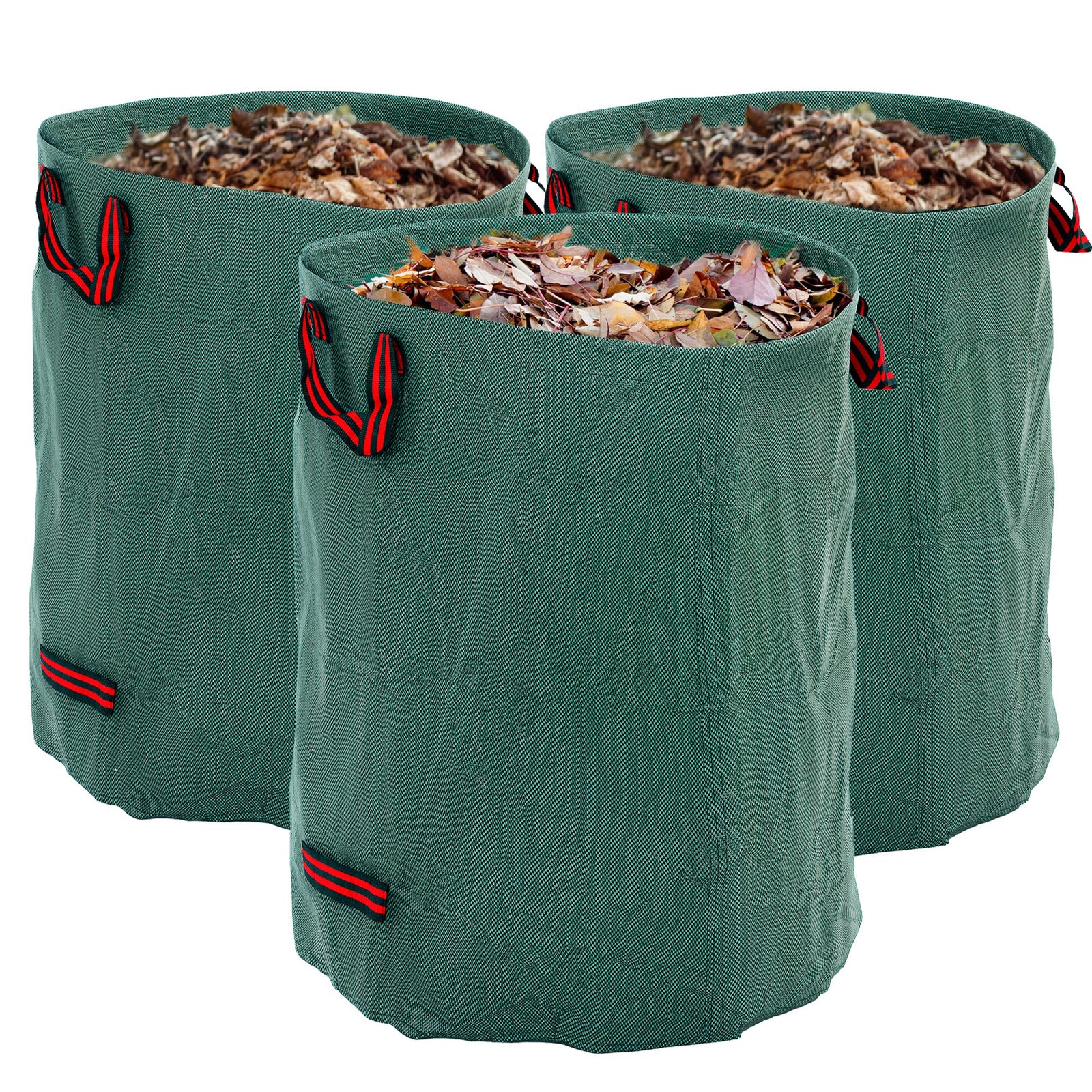 300l Foldable Garden Waste Sacks, Green