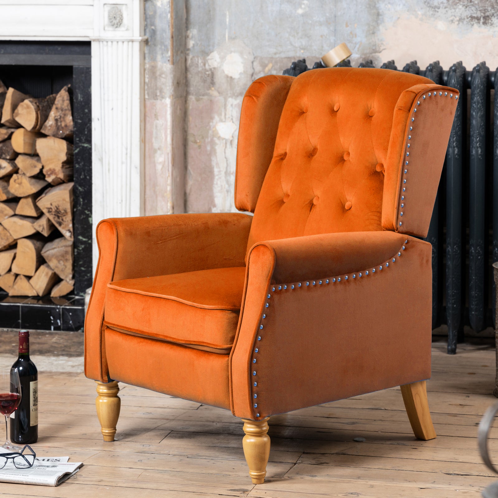 Annapoli Recliner Armchair | Orange