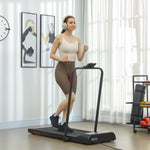 Foldable Walking Treadmill W/ Led Display | Orange