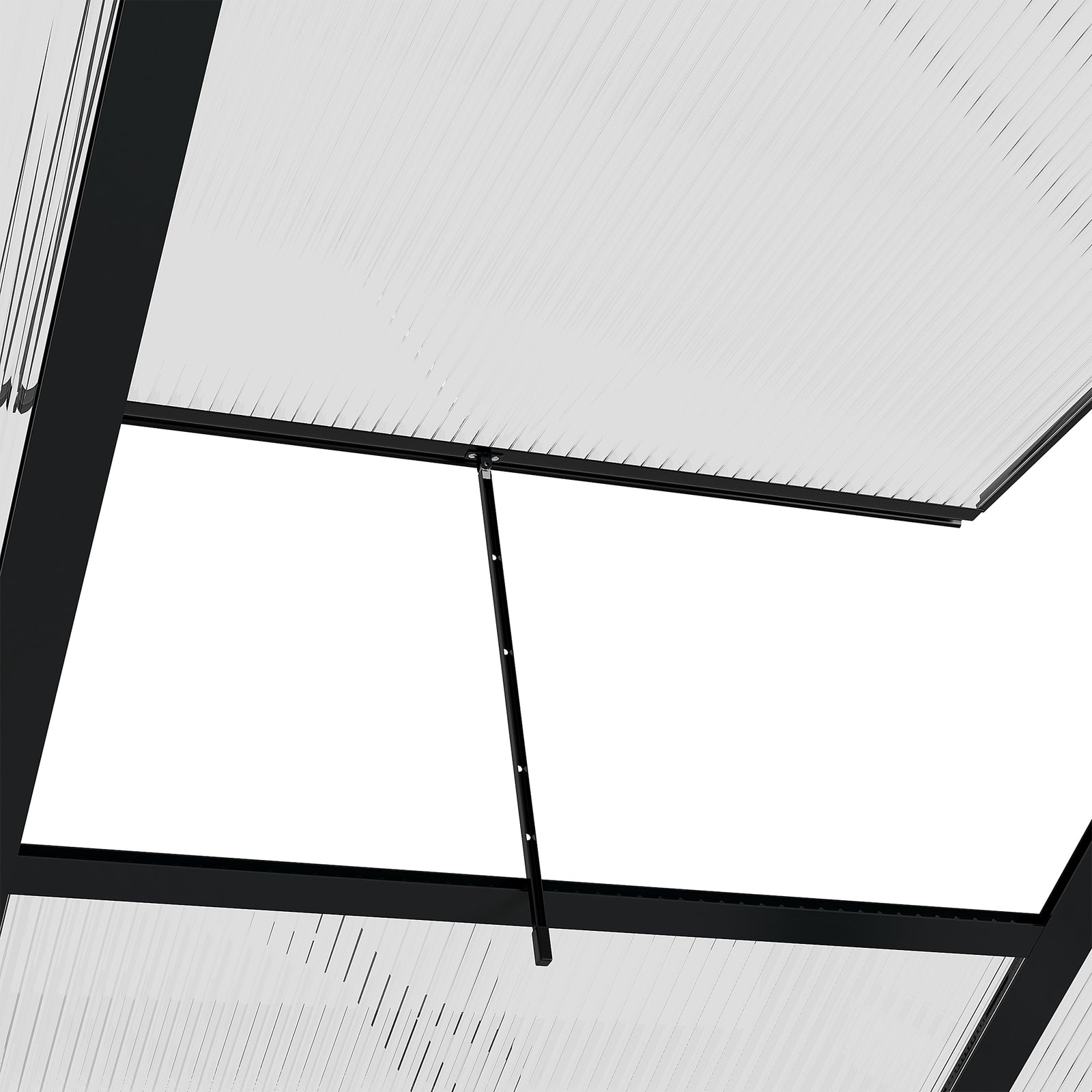 Polycarbonate Walk-in Greenhouse 6x10ft | Gray
