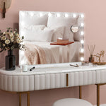 HOMCOM Hollywood Vanity Mirror, Usb Port White