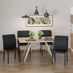 Modern Dining Chairs Faux Leather Accent Chairs For Kitchen