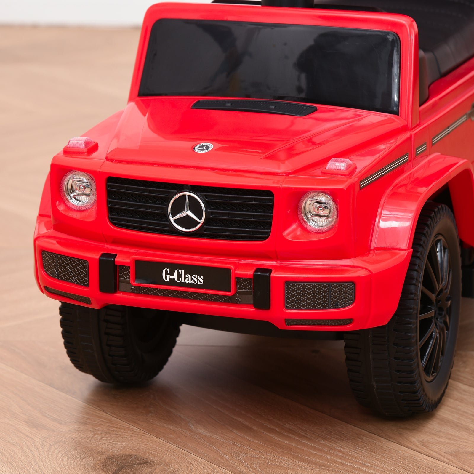 Kids Ride-on Push Car 3 In 1 Benz G350 Baby Floor Slider Walker | Red