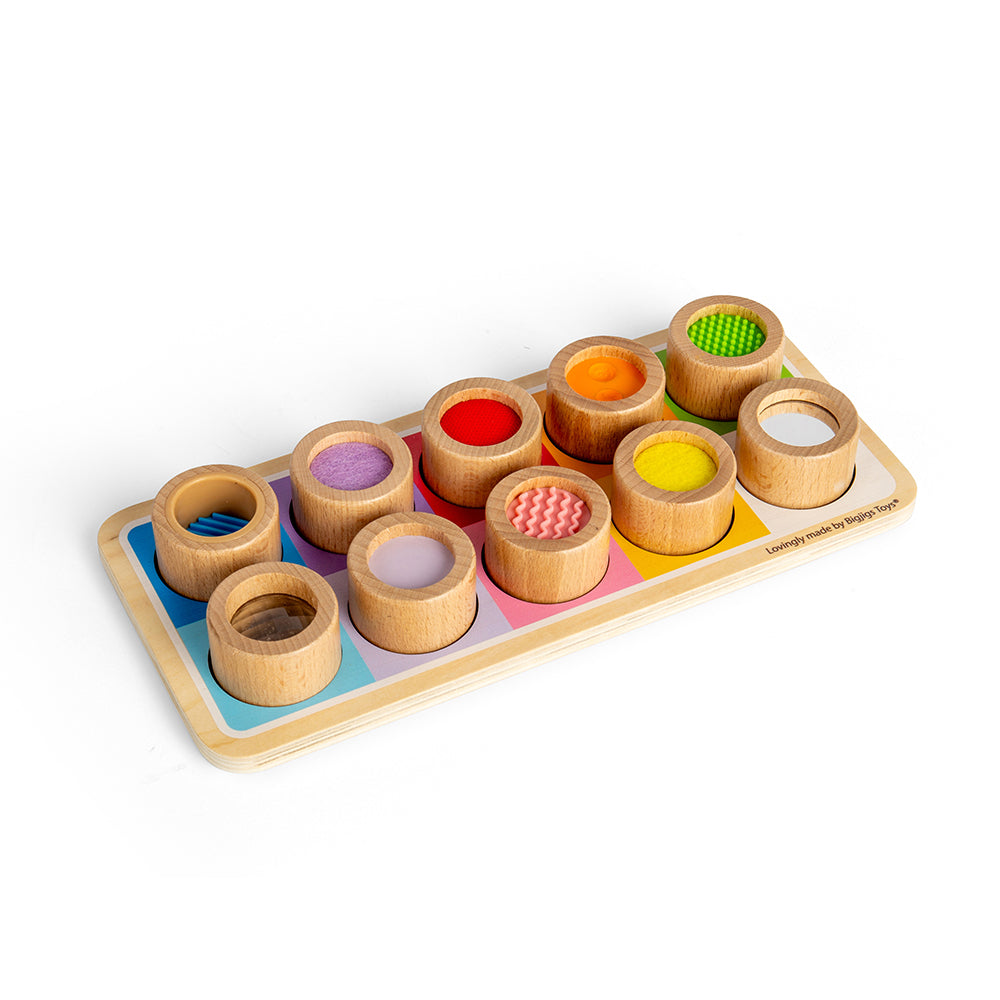 Wooden Sensory Board, Colour Matching Tray And Tubes