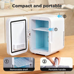 Spector Mini Fridge Portable Cooler Warmer With Mirror 5l For Bedroom Office Car