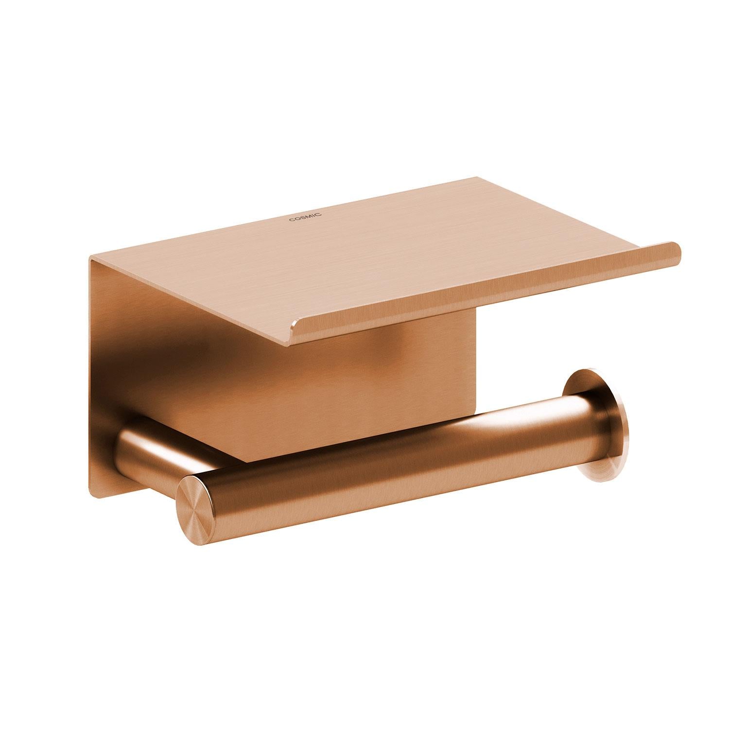 Paper Holder With Cover Brushed Copper Pvd Architect Sp