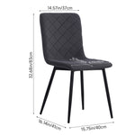 Breeins Set Of 4 Velvet Upholstered Dining Chairs