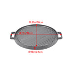 Breeins Cast Iron Grill Pan With Handles