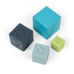 4pc Silicone Stacking Cubes Bath Toy