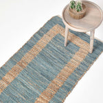 Veranda Grey And Nude Hemp Chindi Rug | 200cm | Grey