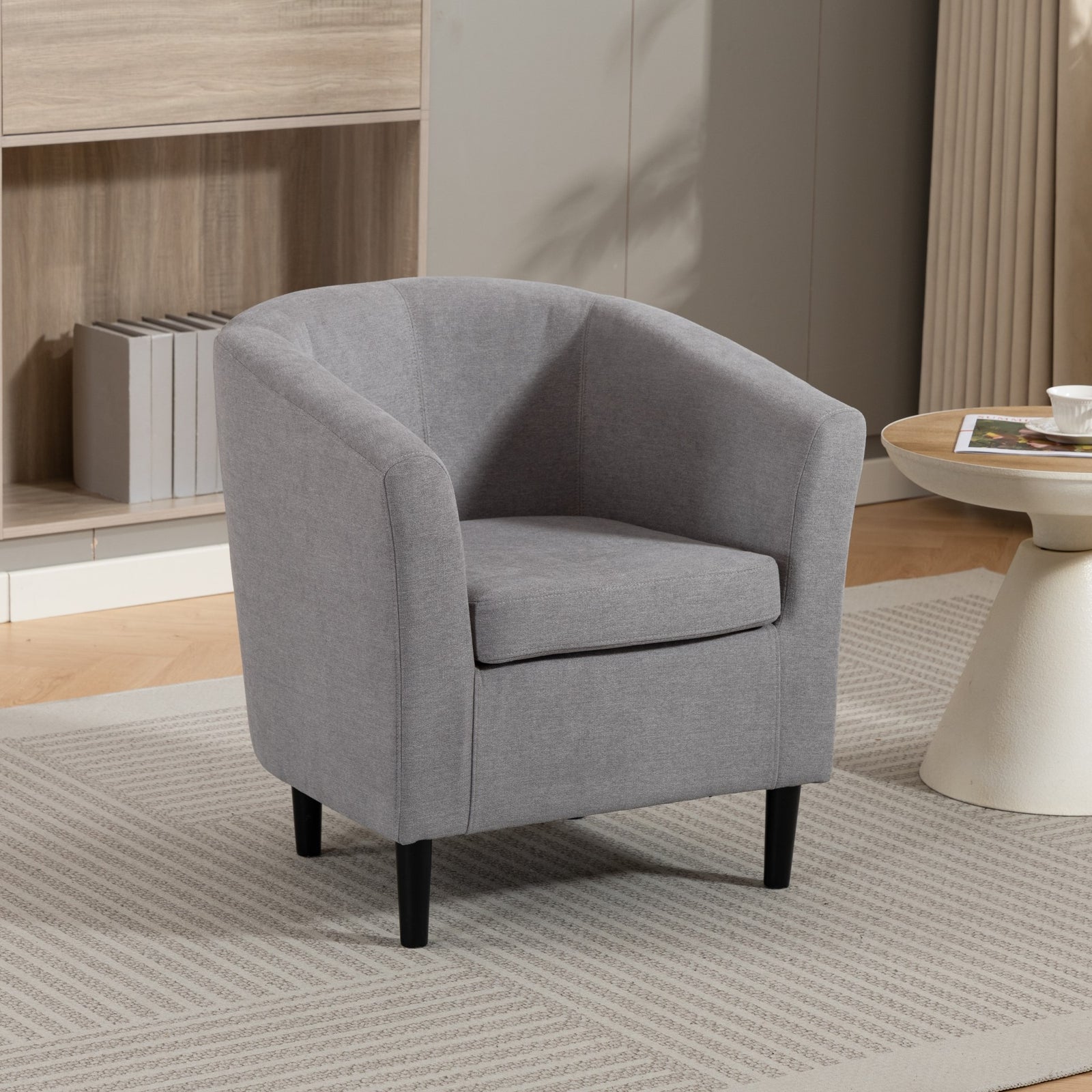 Beulah Fabric Accent Chair | Grey