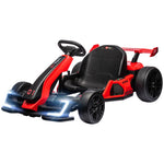 24v Electric Go Kart For Kids With Adjustable Seat | Red