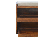 Solid Wood Mud Linen Pull Out Shoe Bench