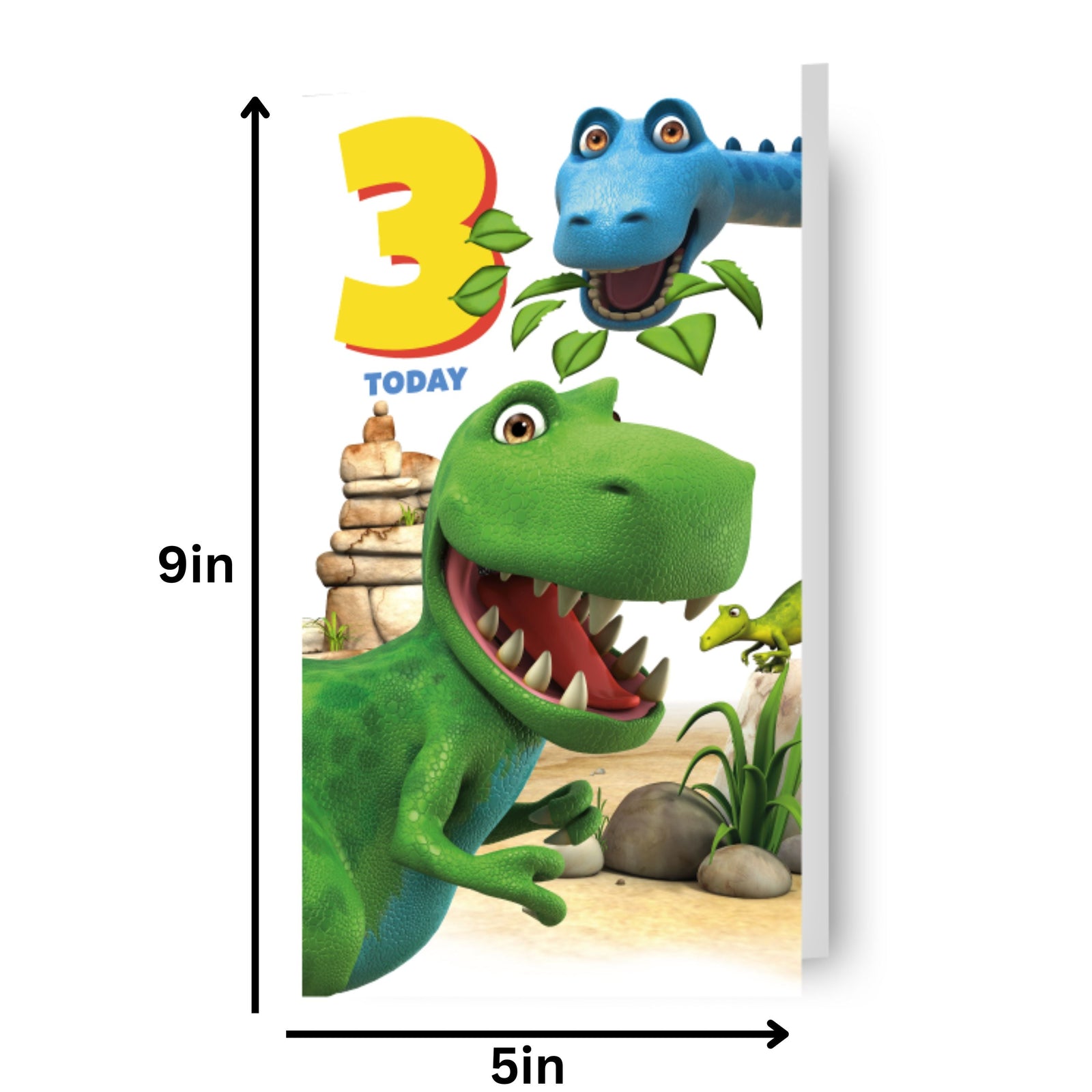 Dinosaur Roar! Age 3 Birthday Card Official Product