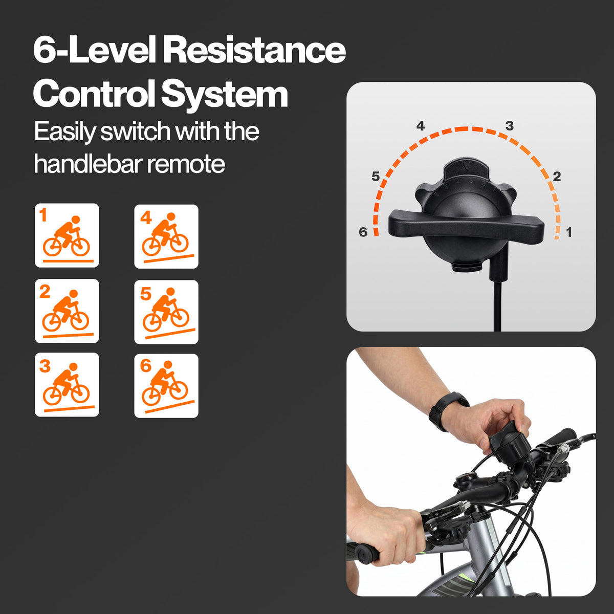 Monvelo Turbo Trainer Magnetic Bike Training Stand 6 Level Resistance Indoor